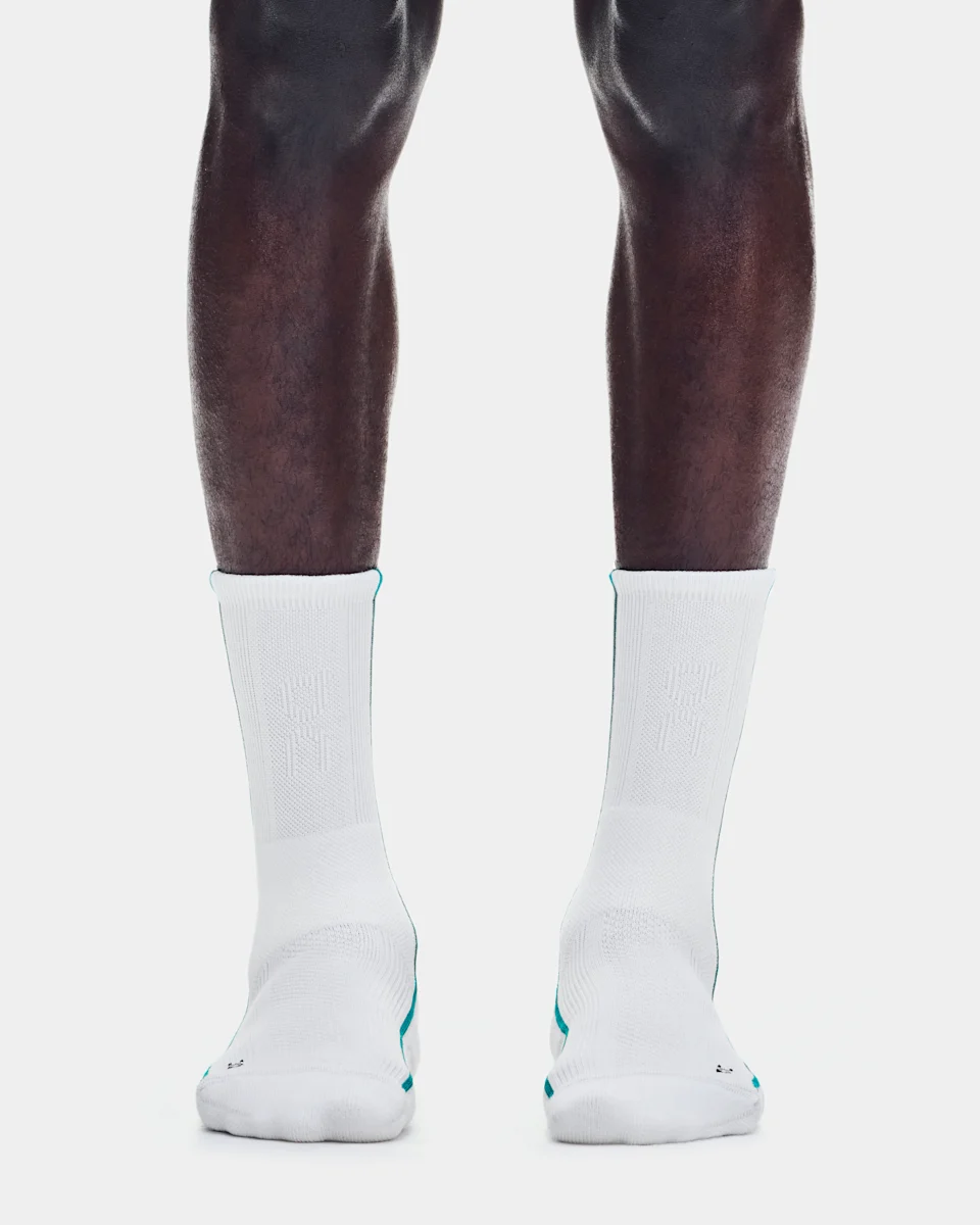 On Court Sock High White & Neem 