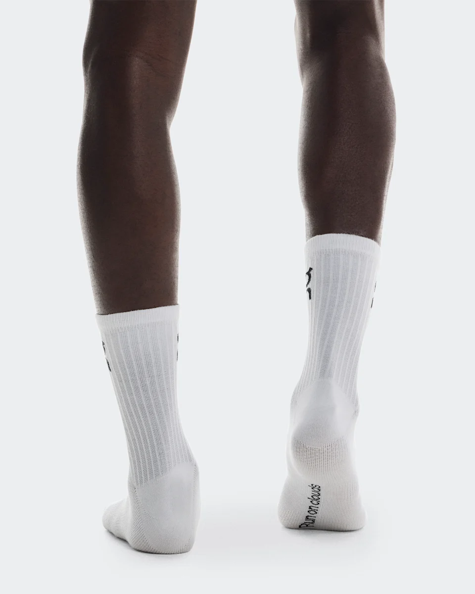 On Logo Sock High 3P White