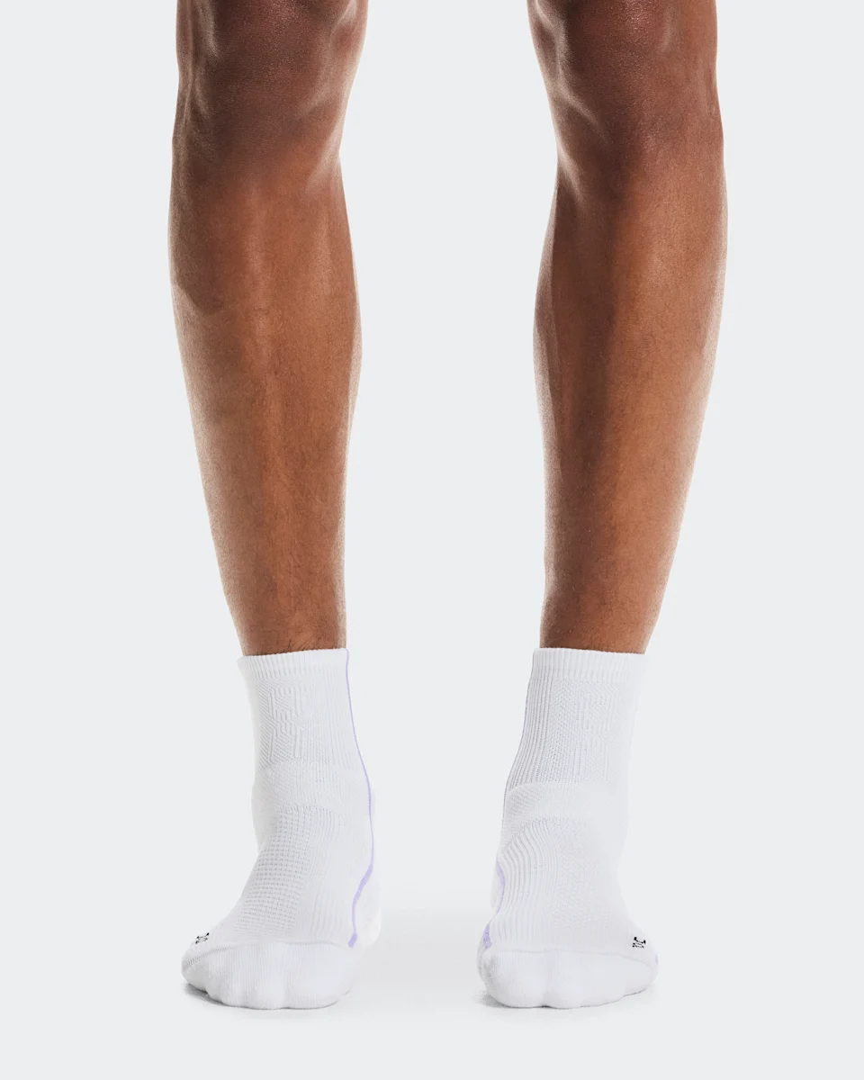 On Court Sock Mid White & Bloom 