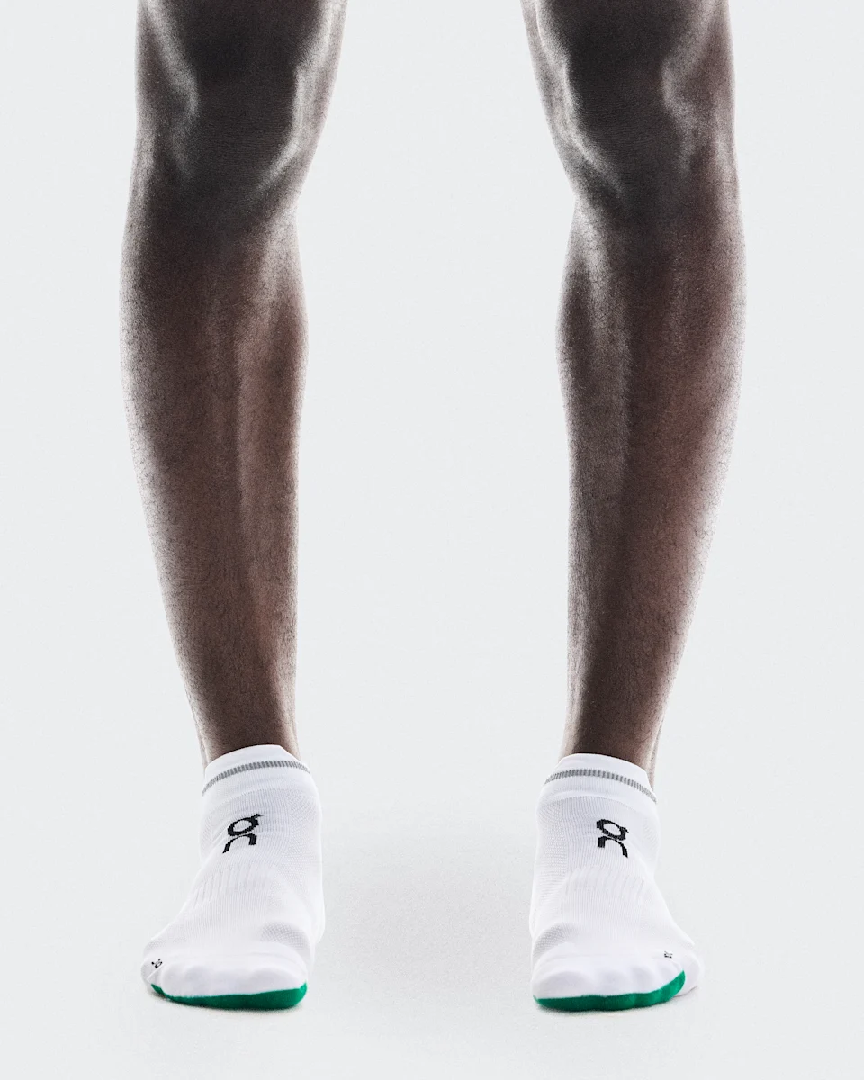 On Elite Run Sock Low White & Ivory 