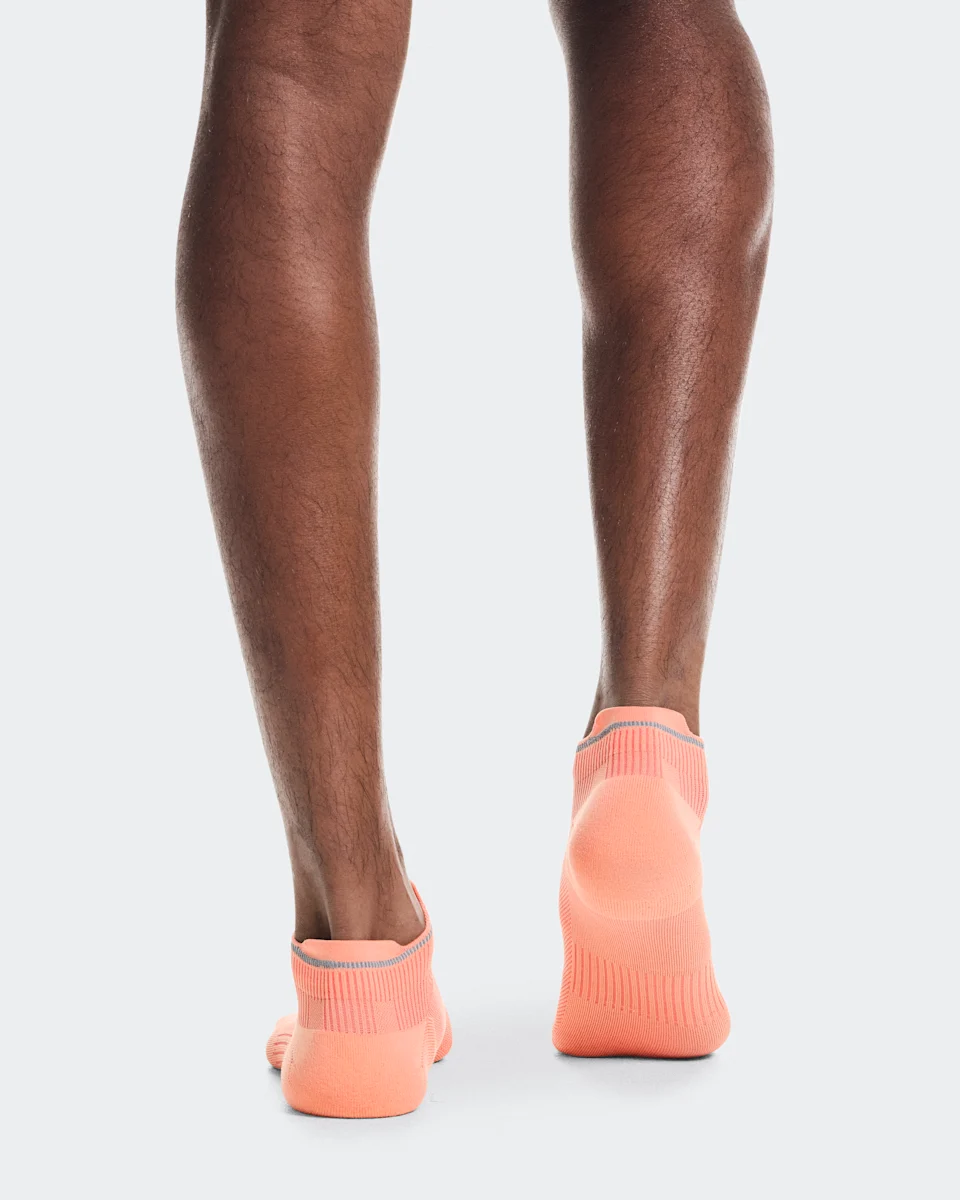 On Elite Run Sock Low Sunstone & Reef