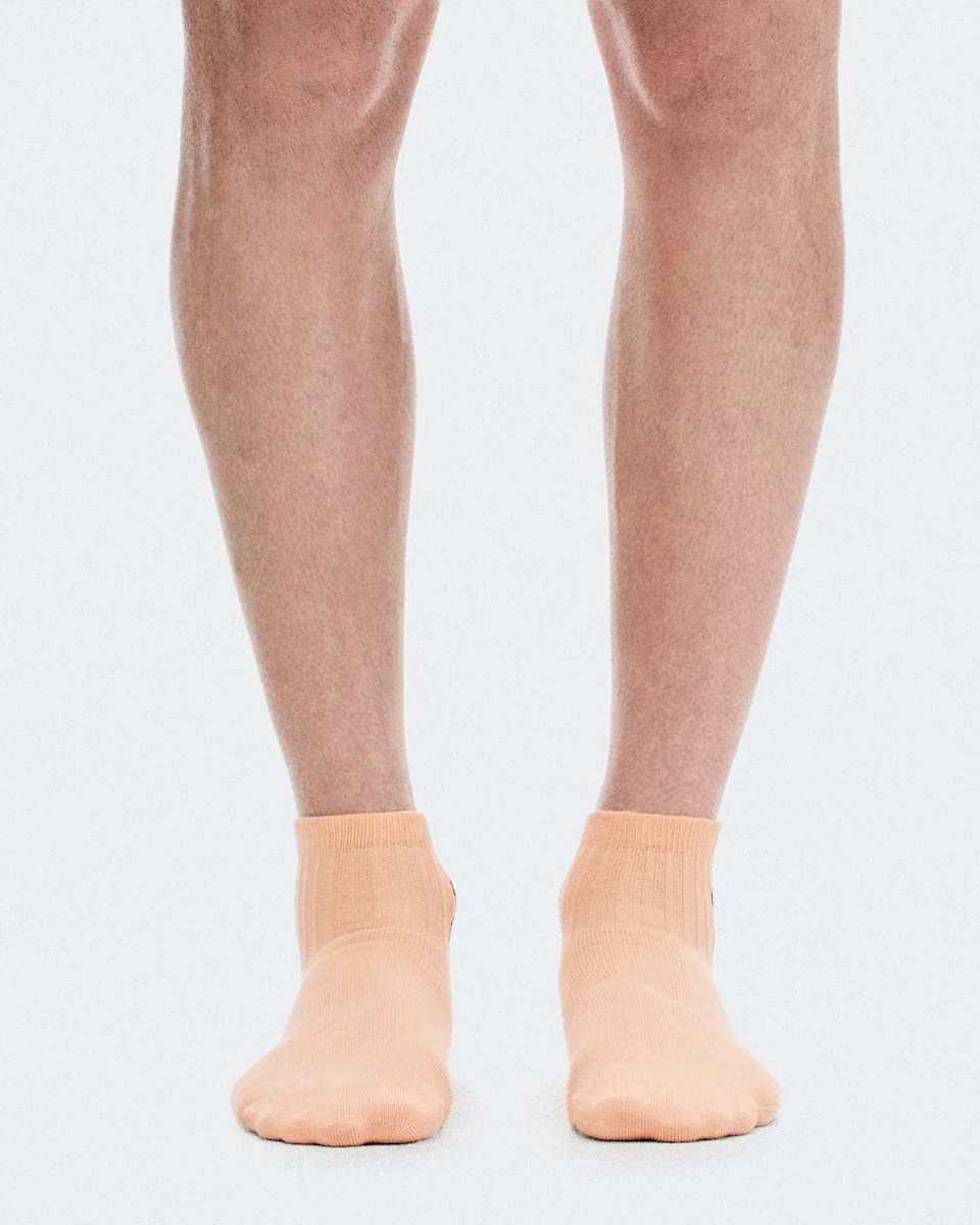 On Logo Sock Mid 3P Sherbet & Rhodonite