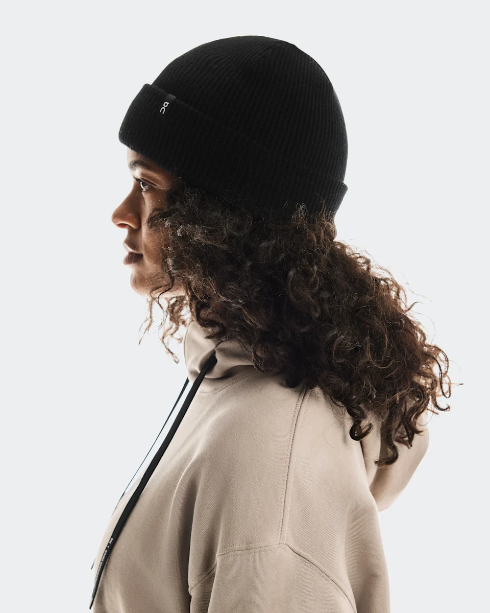 On Merino Beanie Black