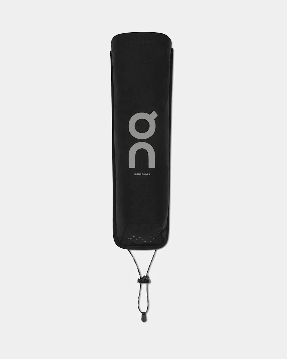 On Ultra Quiver Black Unissex – Corrida de trilha, para usar com colete, para bastões de corrida