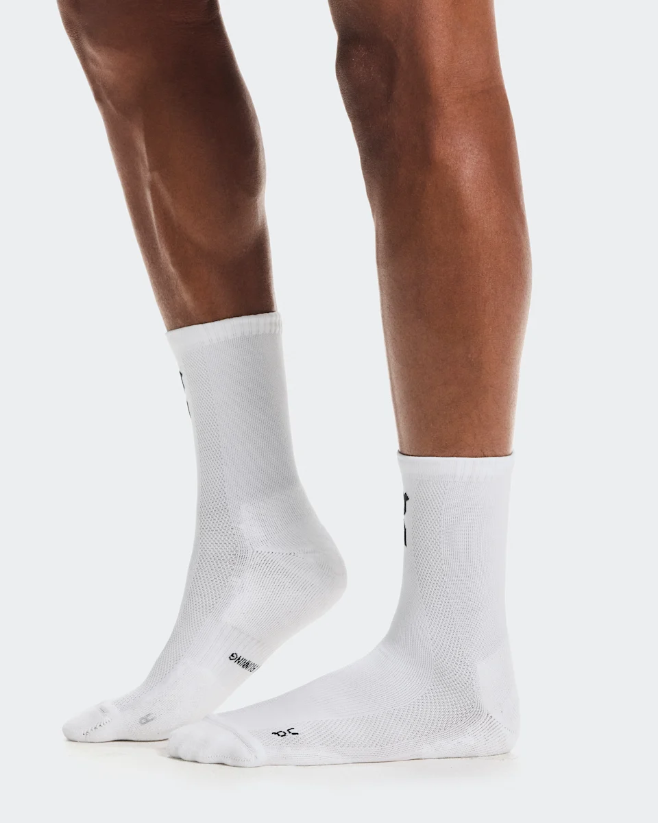 On Core Run Sock High 2P White