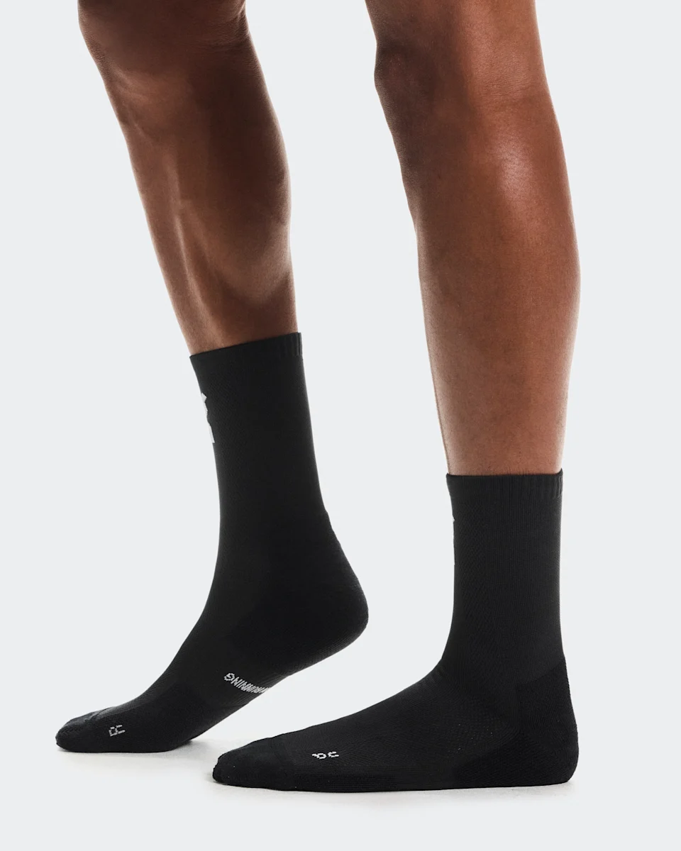 On Core Run Sock High 2P Black