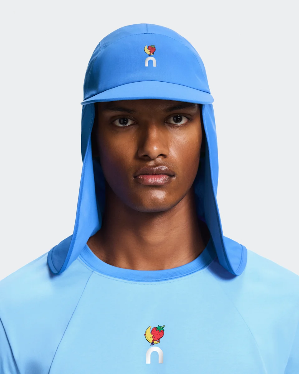 On Solar Cap SHF Ultramarine Unissex – Corrida em clima quente