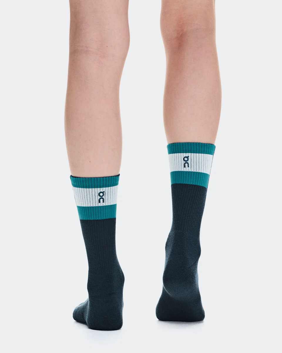 On Courtside Sock High 2P Ivory & Midnight 