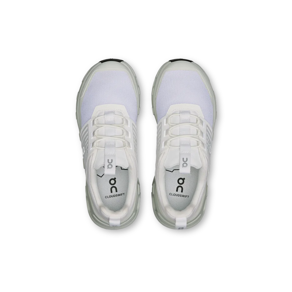 On Cloudswift Kids White & White 