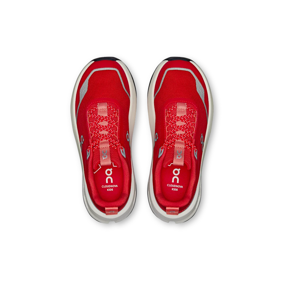 On Cloudnova Kids Red & Terra 