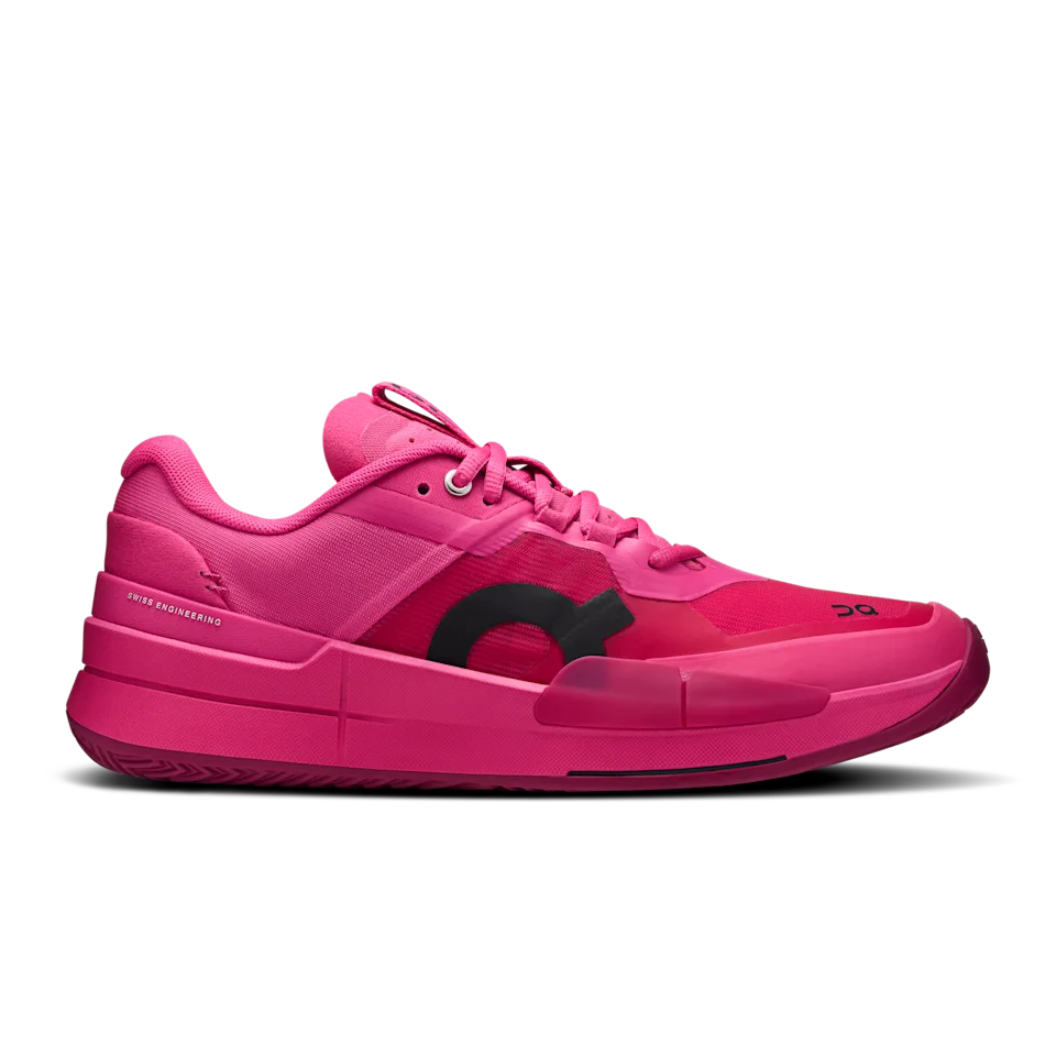 On THE ROGER Pro 2 Pink & Grenadine Masculino – Alto desempenho, Quadras duras, Competição, Treino