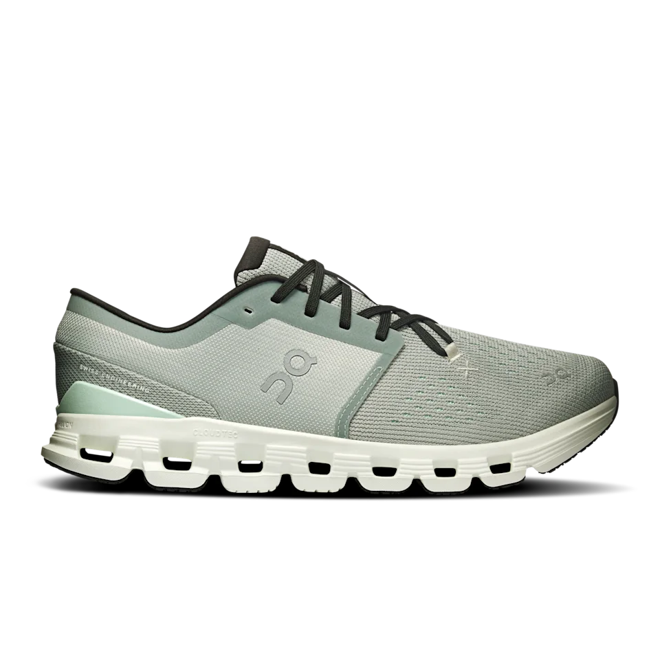 On Cloud X 4 Tin & Iceberg Masculino – Treinos versáteis, treinos em academia, HIIT