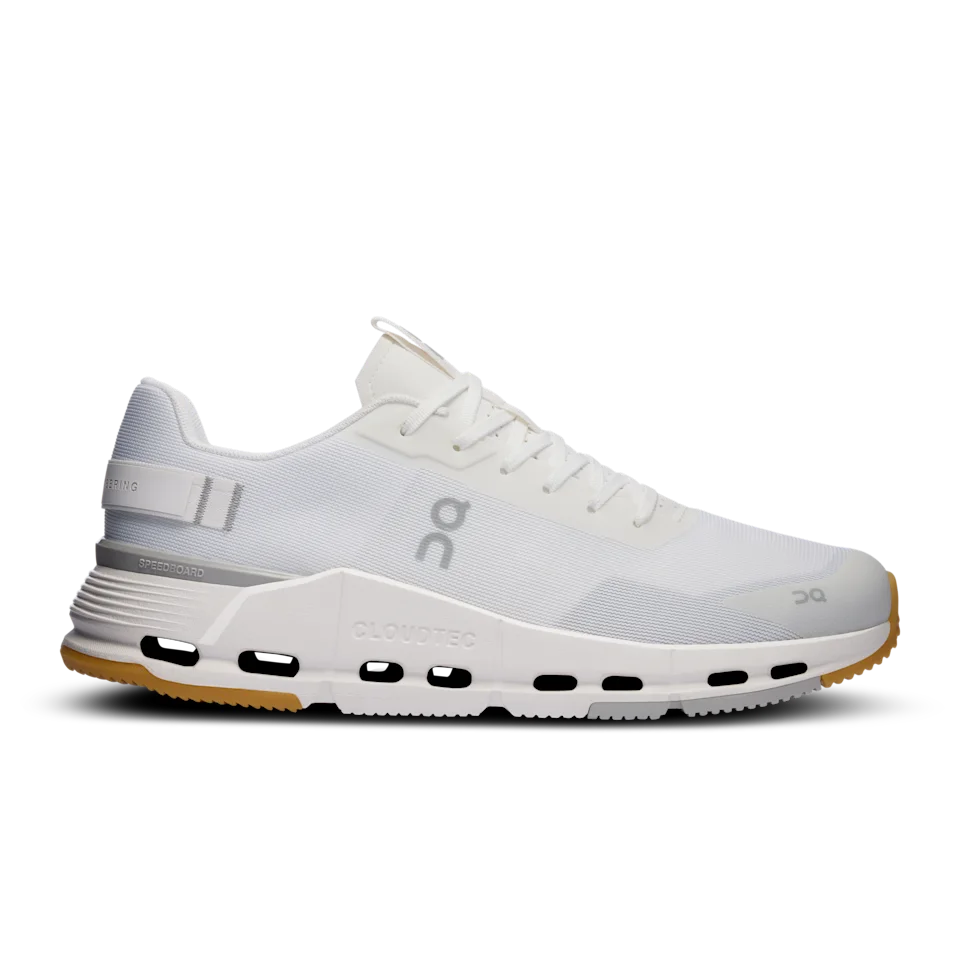 On Cloudnova Form 2 White & Ivory Masculino – Uso diário, Exploração urbana, Lifestyle