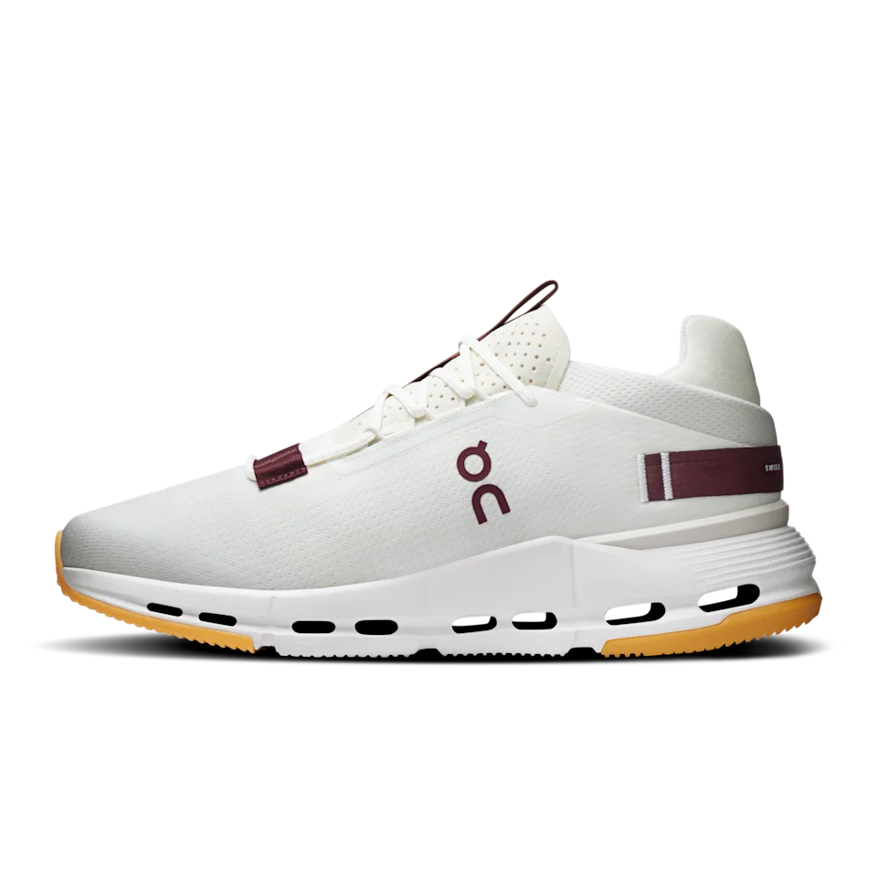 On Cloudnova 2 Ivory & Maroon Masculino