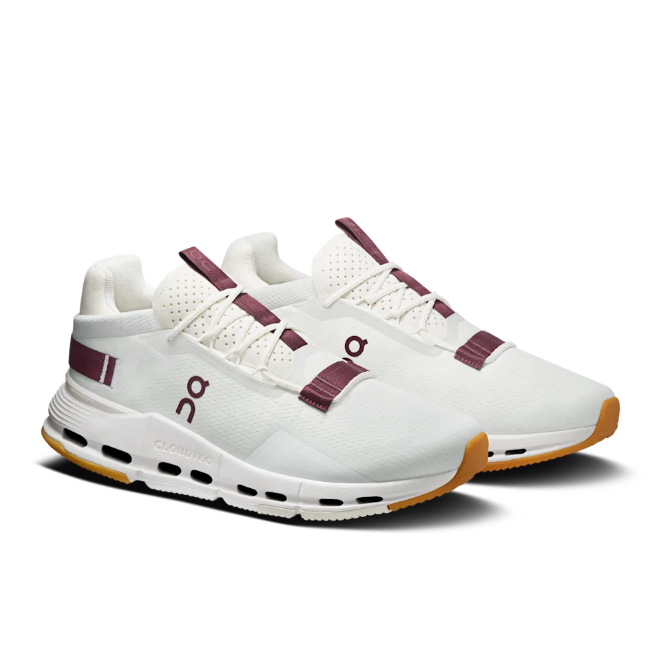On Cloudnova 2 Ivory & Maroon Masculino
