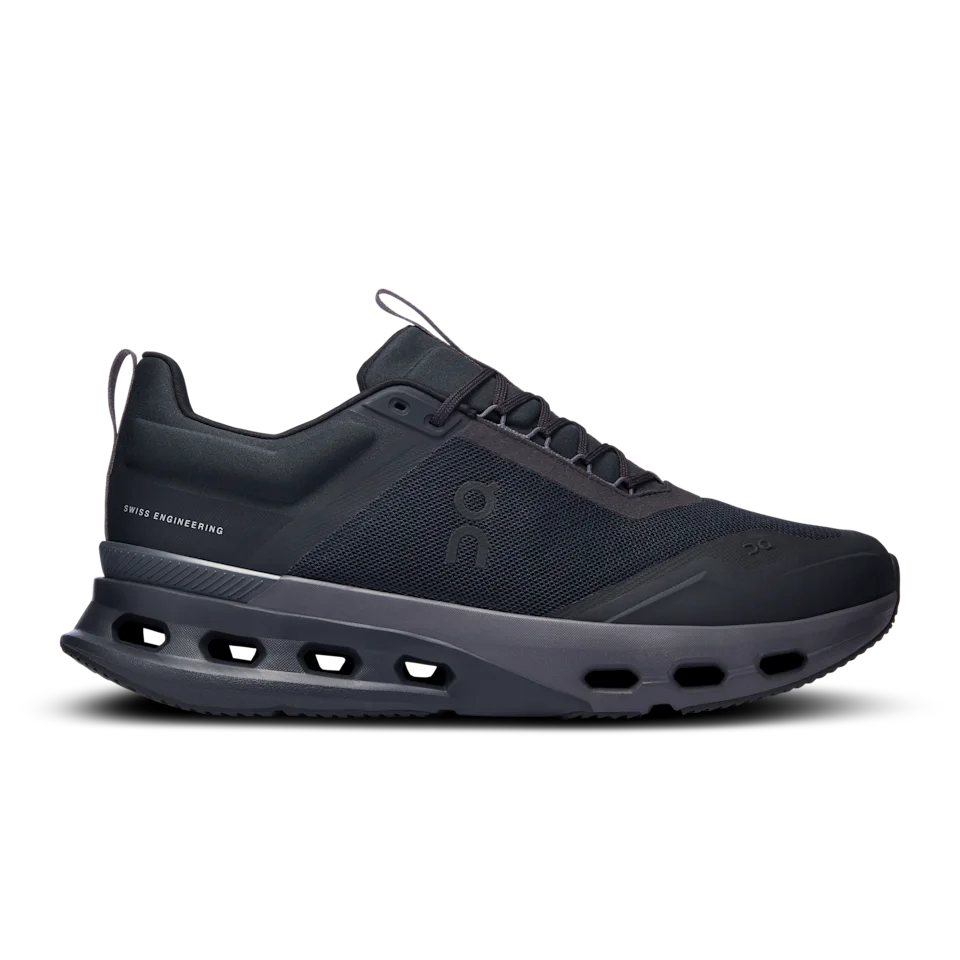 On Cloudnova X Black & Eclipse Masculino – Treino na academia, Speedboard® em forma de X