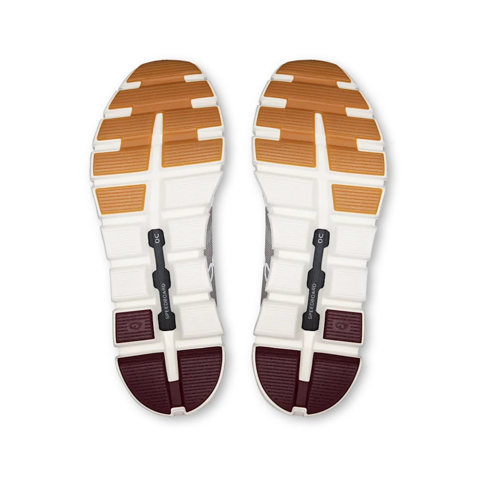 On Cloud 6 Versa Silver & Maroon Masculino