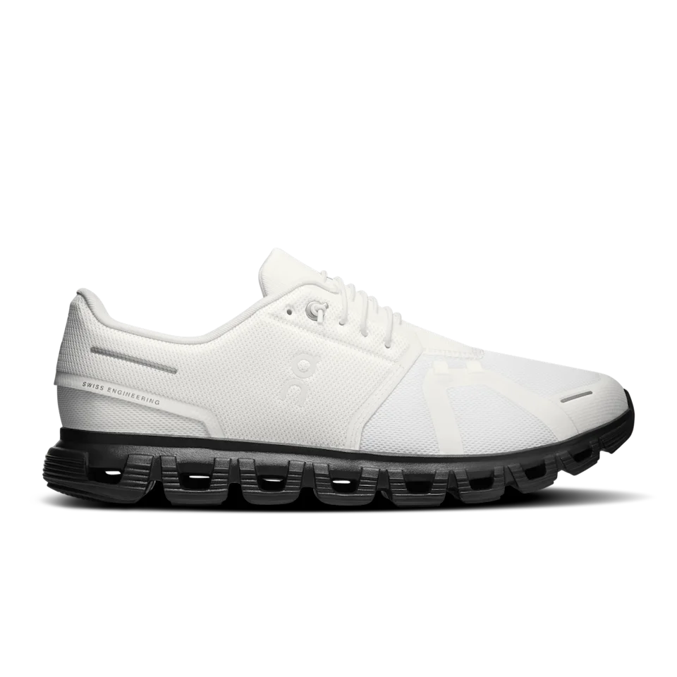 On Cloud 6 White & Black Masculino – Uso diário, CloudTec®