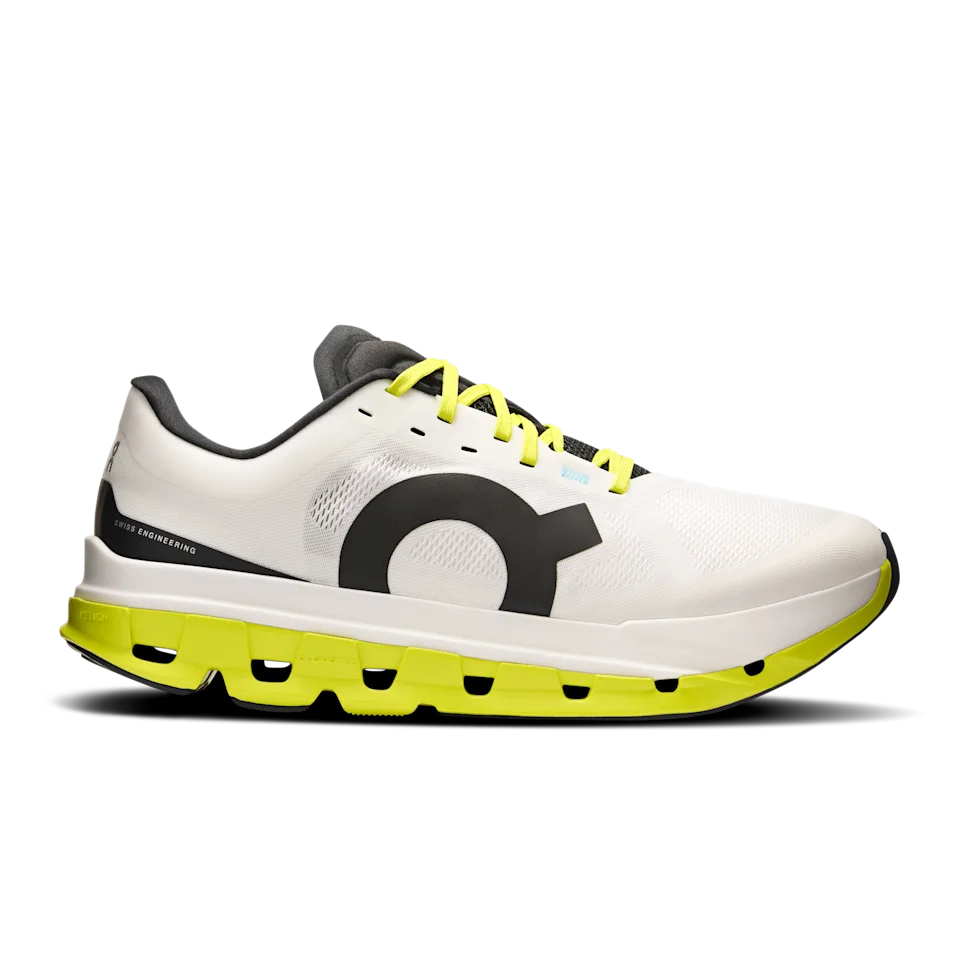 On Cloudflow 5 White & Lime Masculino