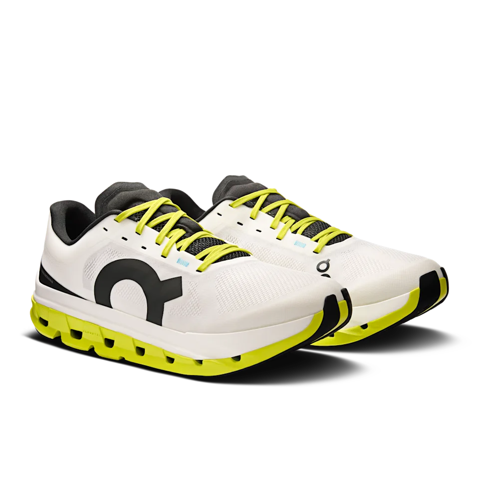 On Cloudflow 5 White & Lime Masculino
