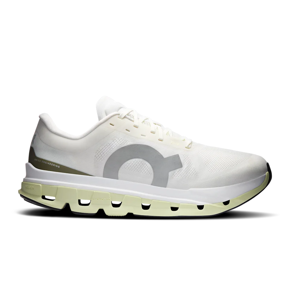 On Cloudflow 5 Ivory & Linen Masculino – Corridas longas, corridas cronometradas, corridas rápidas