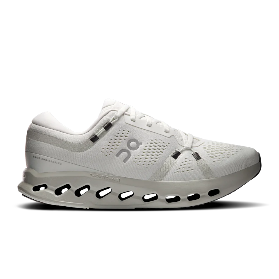On Cloudsurfer 2 Ivory & Iceberg Masculino – Corridas diárias, passadas suaves