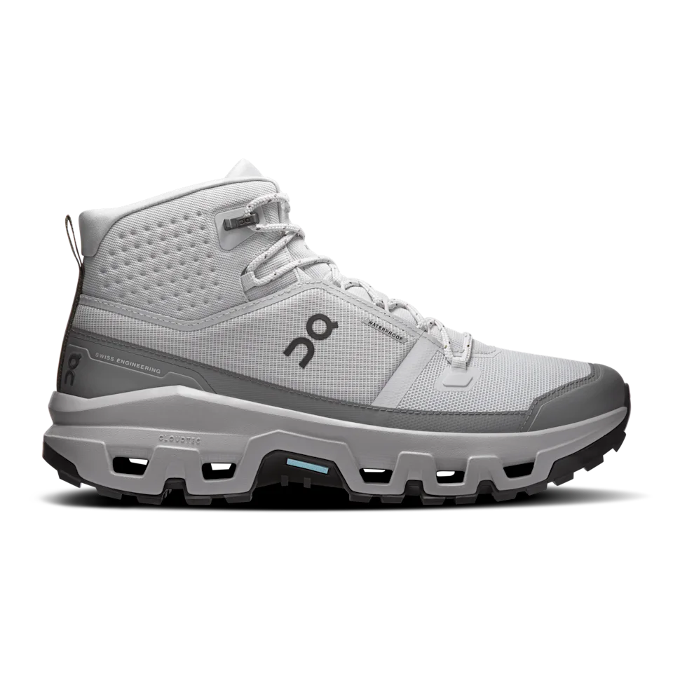 On Cloudrock Mid Waterproof Glacier & Alloy Masculino