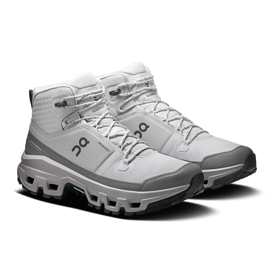 On Cloudrock Mid Waterproof Glacier & Alloy Masculino