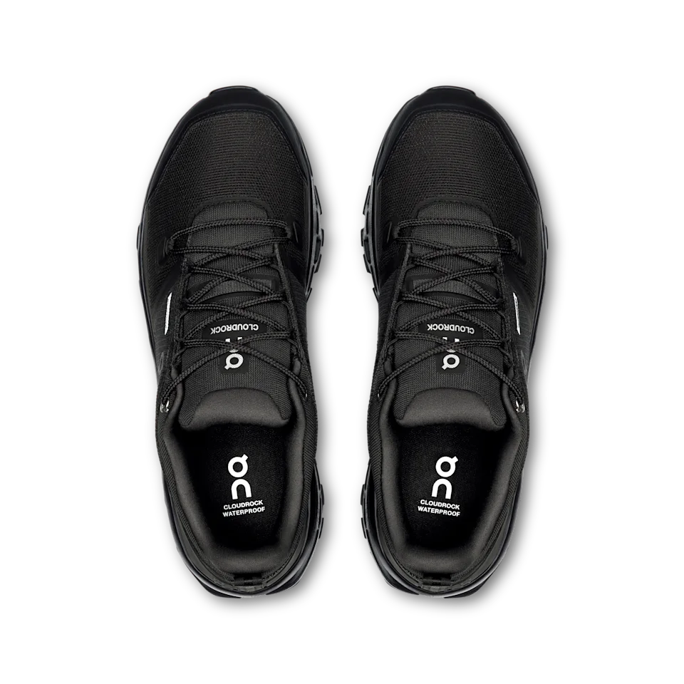 On Cloudrock Low Waterproof Black & Black Masculino