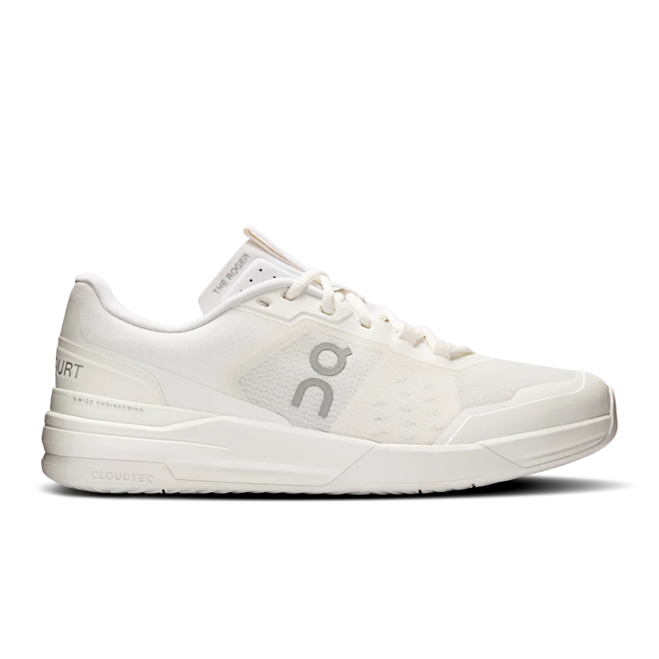 On THE ROGER Advantage Pro White & White Masculino – Tênis no dia a dia, quadras, CloudTec® oculta