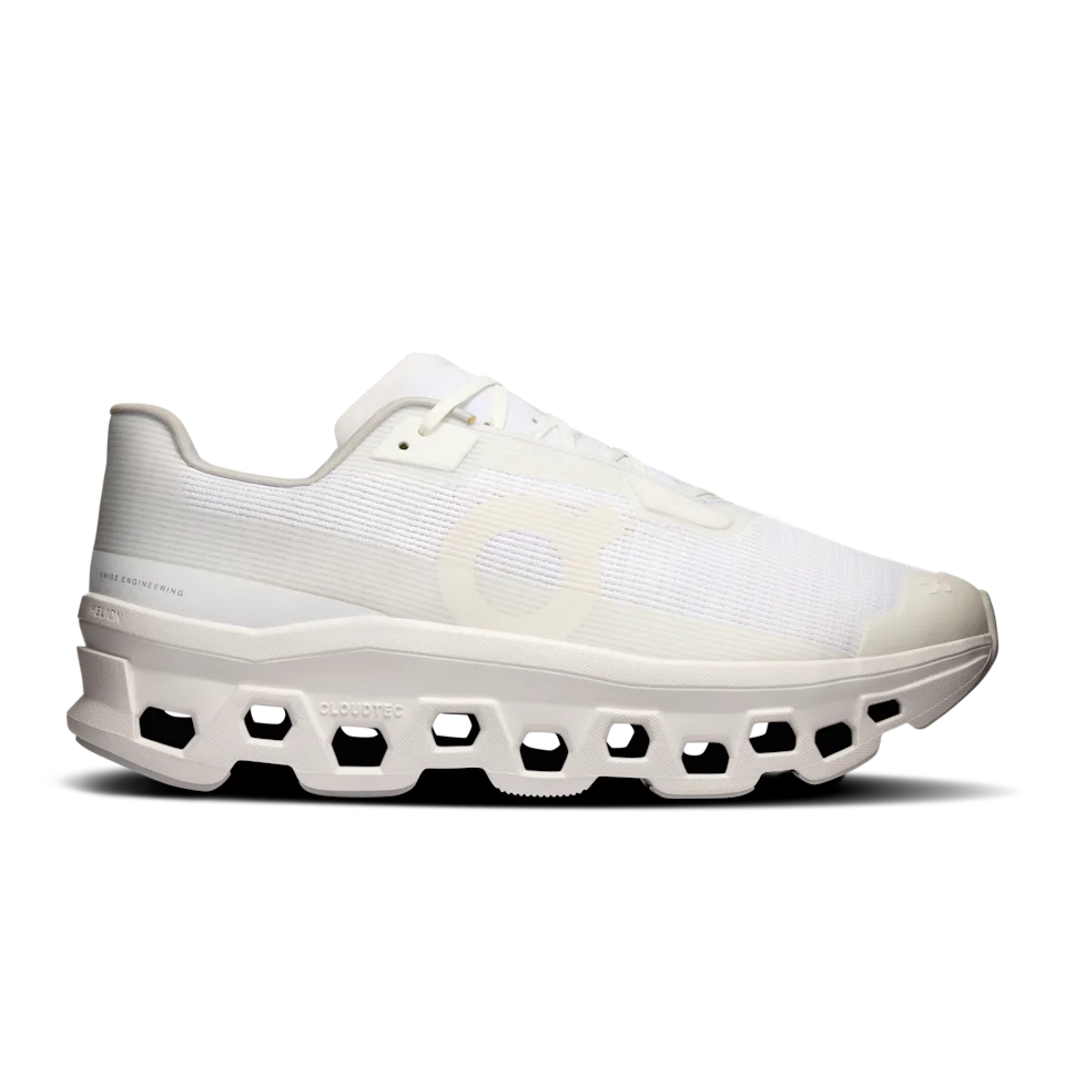 On Cloudmonster Void White & White Masculino