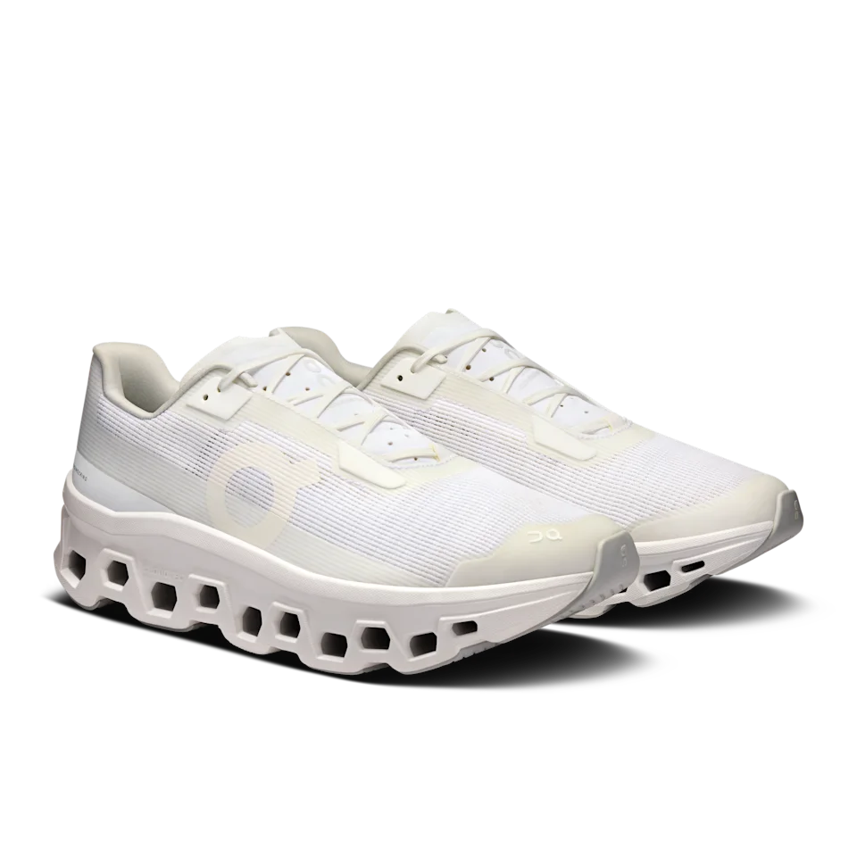 On Cloudmonster Void White & White Masculino