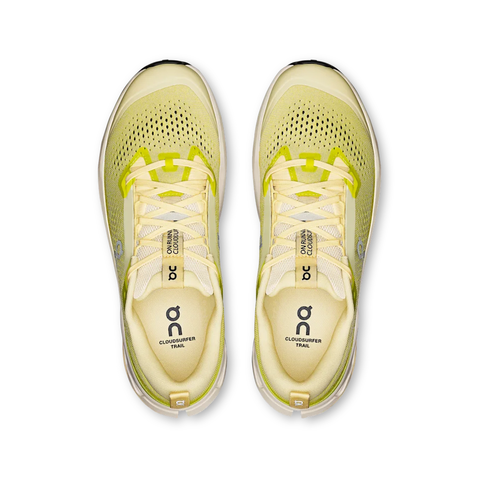 On Cloudsurfer Trail 2 Ivory & Lime Masculino