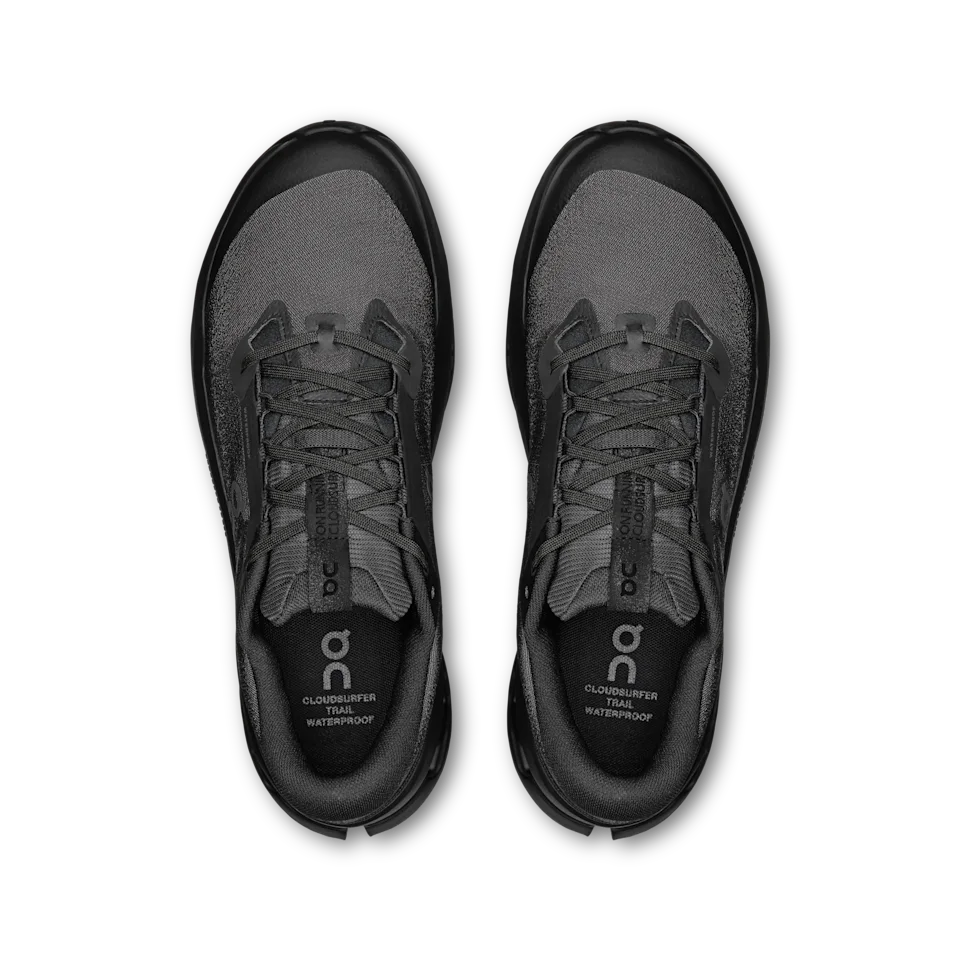 On Cloudsurfer Trail 2 Waterproof Black & Black Masculino