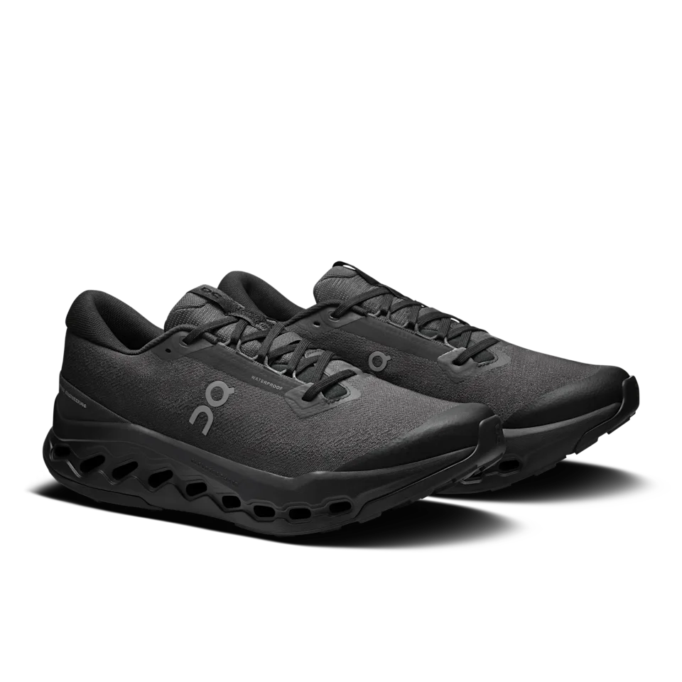 On Cloudsurfer Trail 2 Waterproof Black & Black Masculino
