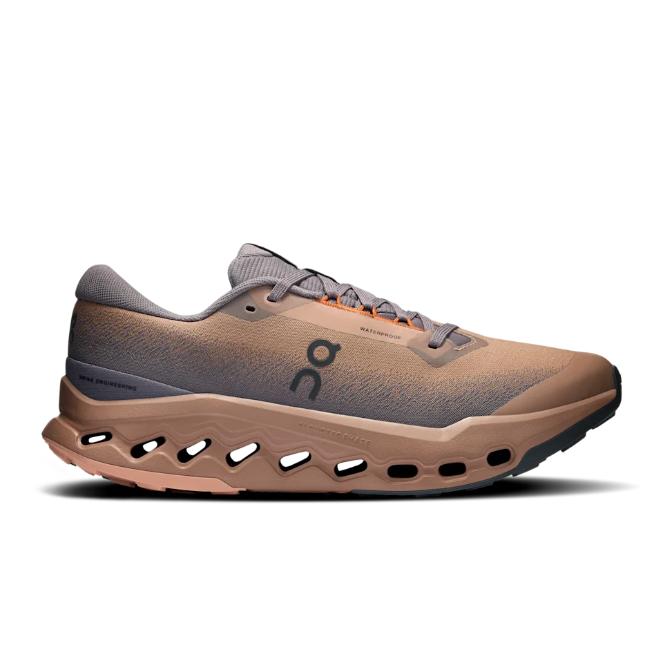 On Cloudsurfer Trail 2 Waterproof Portobello & Pebble Masculino