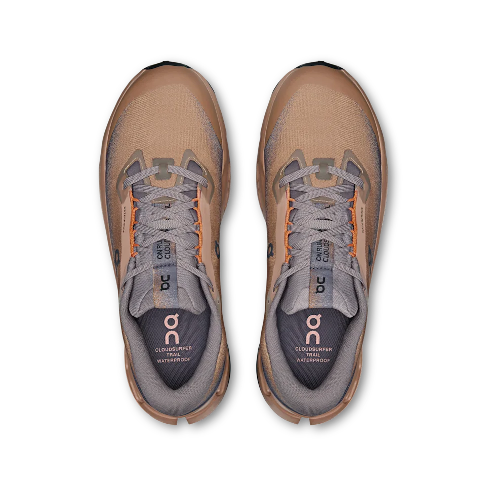On Cloudsurfer Trail 2 Waterproof Portobello & Pebble Masculino