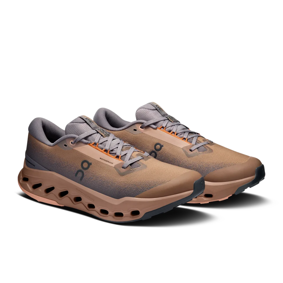 On Cloudsurfer Trail 2 Waterproof Portobello & Pebble Masculino