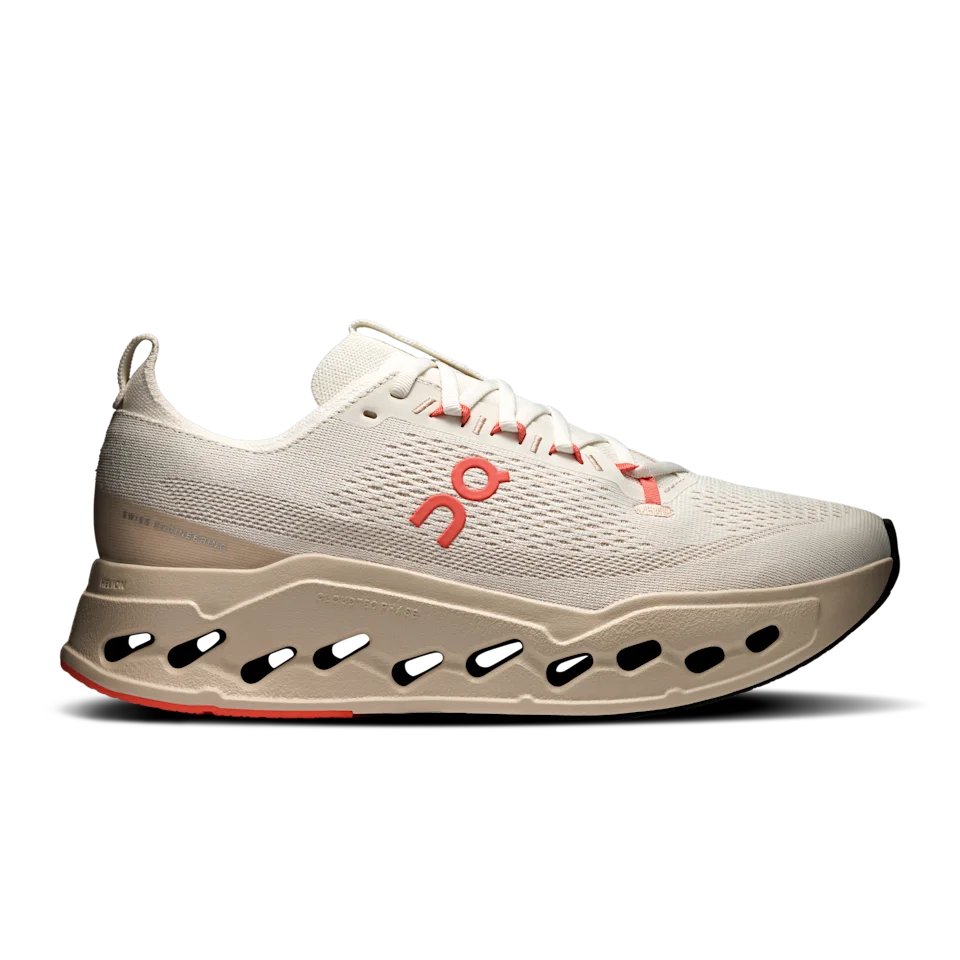 On Cloudsurfer Max Ivory & Salmon Masculino – Corrida no dia a dia, corridas longas