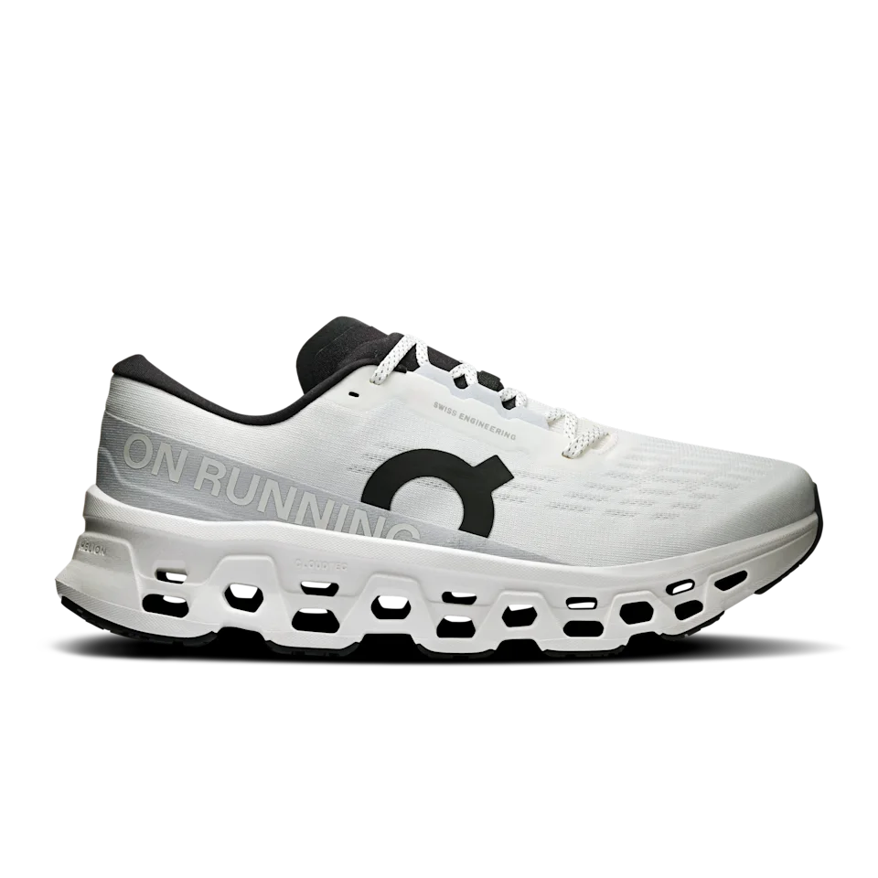 On Cloudmonster 3 White & White Masculino – Corrida no dia a dia, responsivo