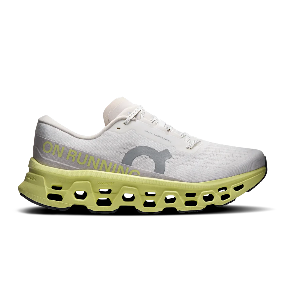 On Cloudmonster 3 Ivory & Limelight Masculino