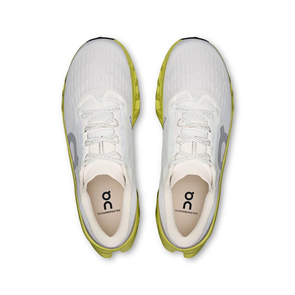 On Cloudmonster 3 Ivory & Limelight Masculino
