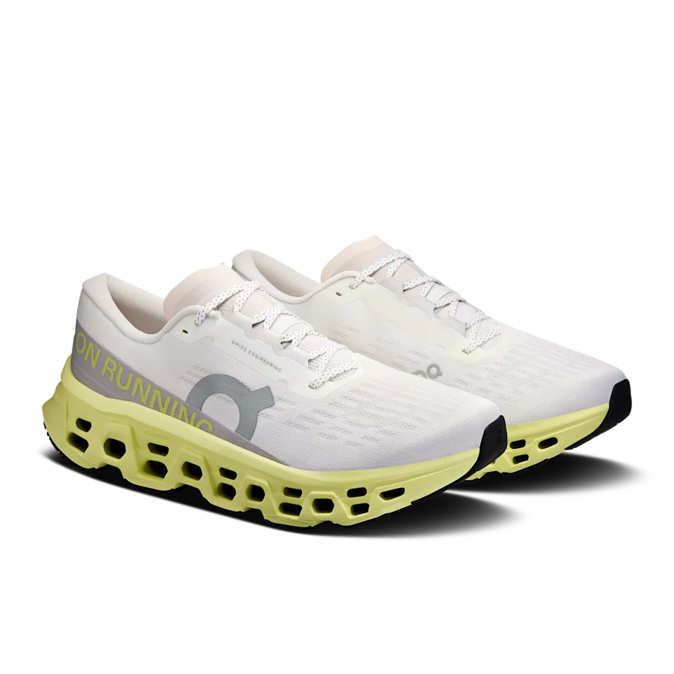On Cloudmonster 3 Ivory & Limelight Masculino