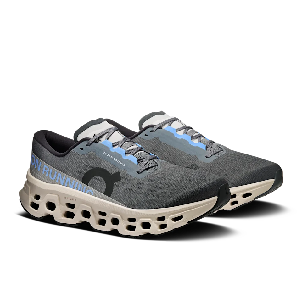 On Cloudmonster 3 Rock & Silver Masculino