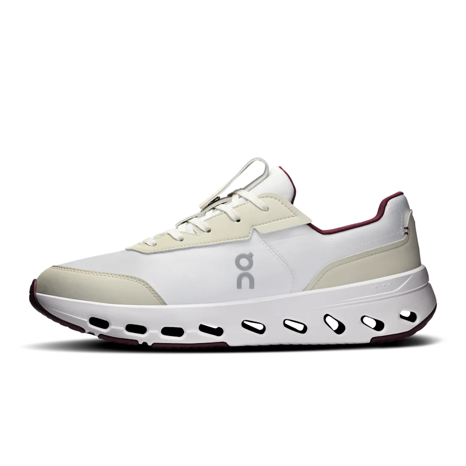 On THE ROGER Wildcard Ivory & Maroon Masculino