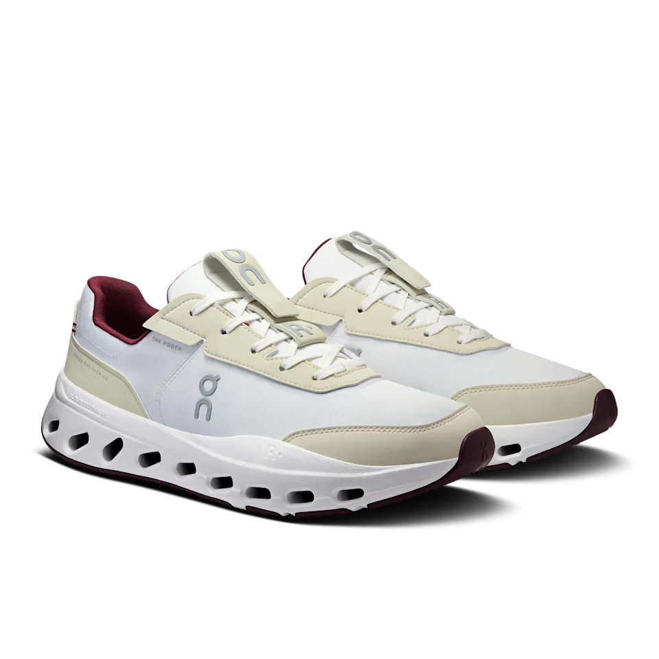 On THE ROGER Wildcard Ivory & Maroon Masculino