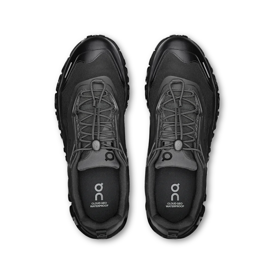 On Cloud 6 Geo Waterproof Black & Black Masculino