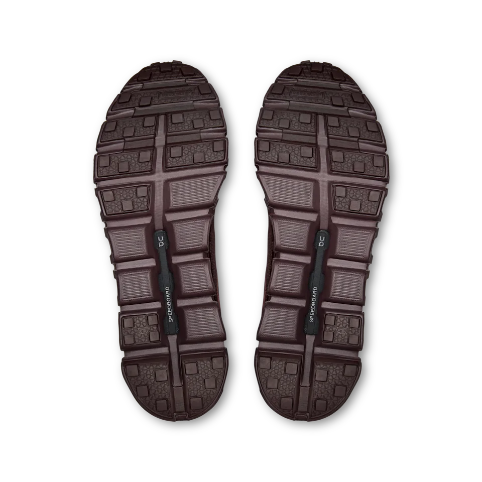 On Cloud 6 Geo Waterproof Black & Tyrian Masculino