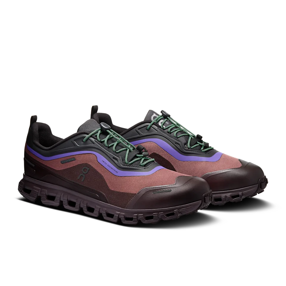 On Cloud 6 Geo Waterproof Black & Tyrian Masculino