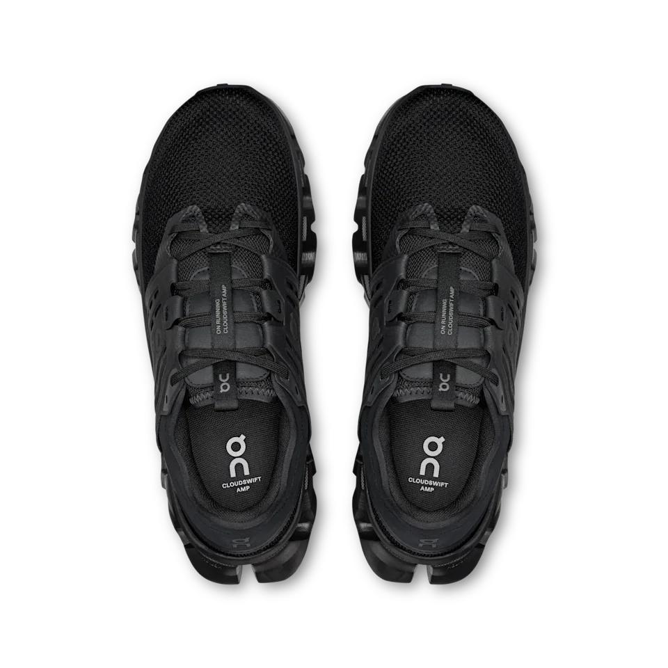 On Cloudswift Amp Black & Black Masculino